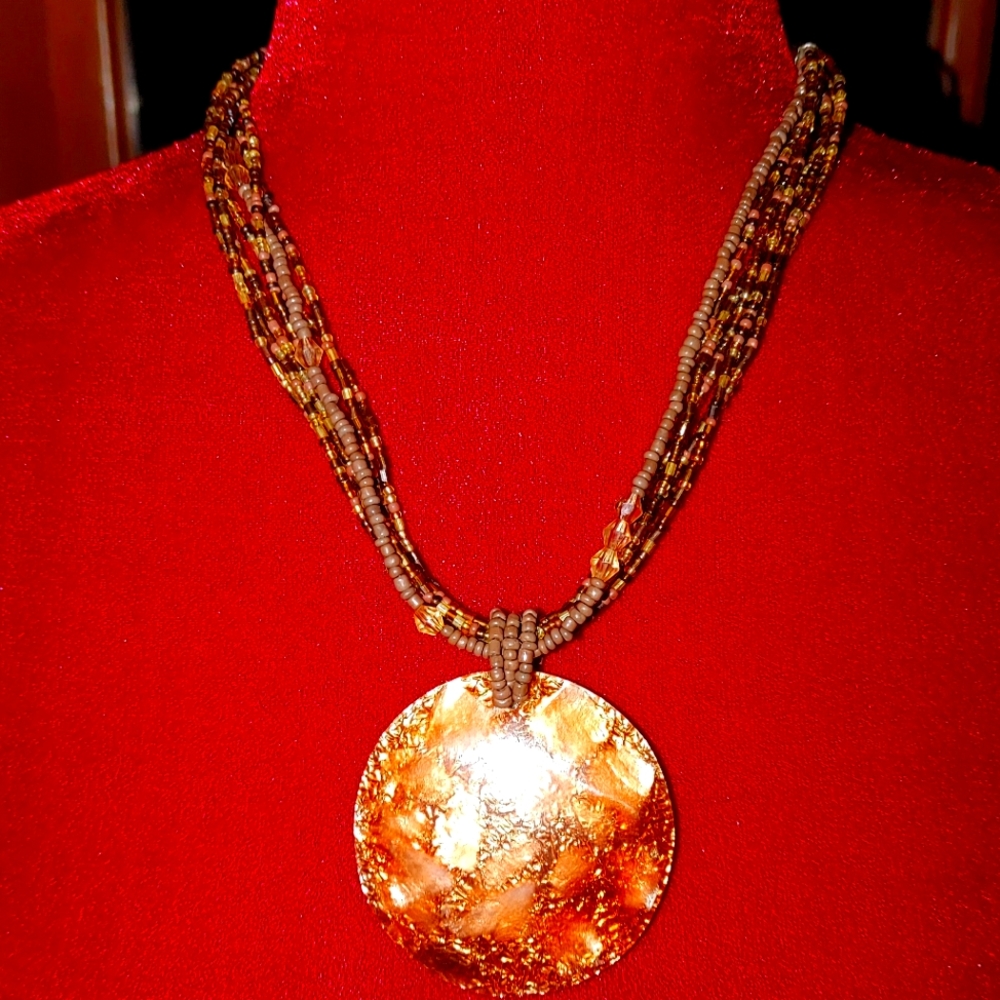 Georgeous Beaded Necklace Handmade